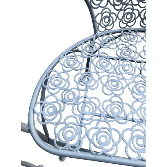Metal Vintage Outdoor Metal Chairs For Sale - Image 7 of 10