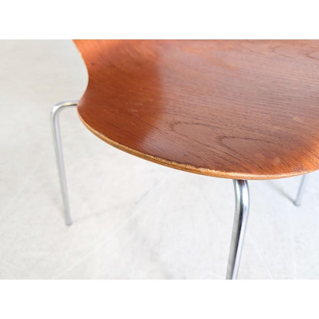 Mid-Century Model 3107 Chairs in Teak by Arne Jacobsen for Fritz Hansen, Set of 4 For Sale - Image 14 of 15