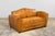 1920s French Art Deco Cognac Leather Club Sofa For Sale - Image 13 of 18