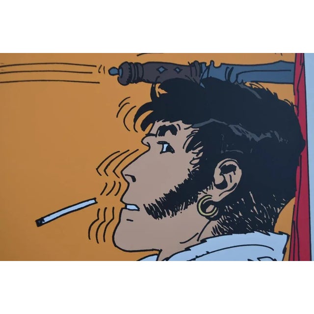 Hugo Pratt, Corto Maltese Knife, 1990, Serigraph For Sale - Image 5 of 8