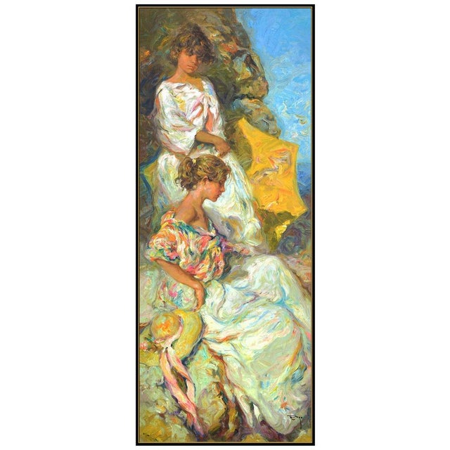 Post Impressionist Late 20th Century Junto al Mar, Jose Royo For Sale - Image 3 of 6