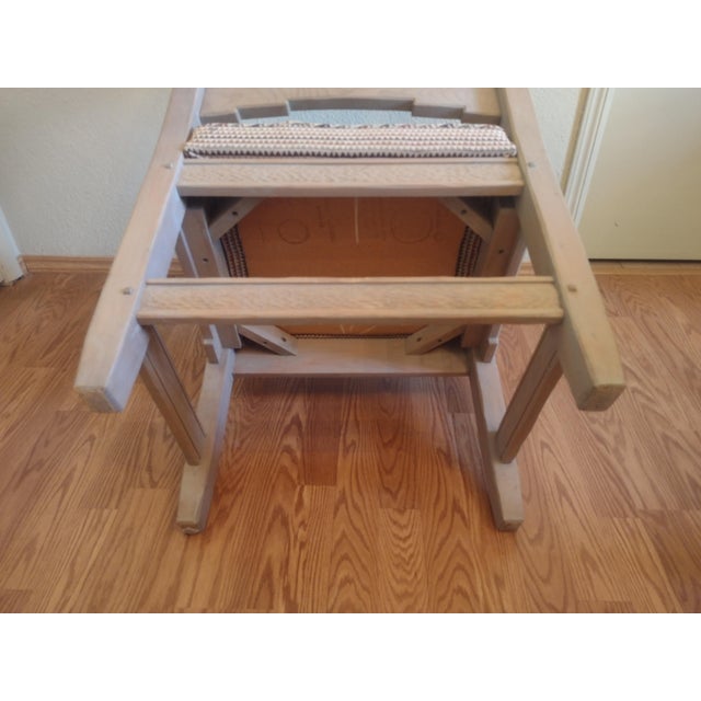 Late 20th Century Ernest Thompson Santa Fe Style - Southwest Carved Wood Armchair With Sunburst Back For Sale - Image 13 of 13