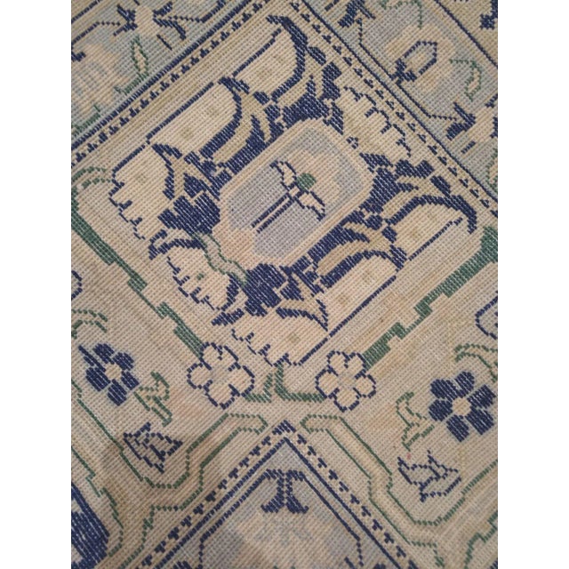 1990s Vintage Oushak Rug For Sale - Image 10 of 12