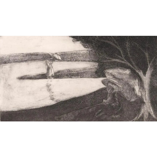 Figurative Parasols of Summer Etching by Stankiewicz For Sale - Image 3 of 3