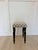 Mid 20th Century English Vintage Turned Leg Upholstered Stool For Sale In Atlanta - Image 6 of 7