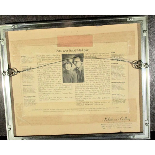 1970s Original Silkscreen by Markgraf For Sale - Image 5 of 5