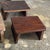Small stool, upcycled antique teak side stool, footrest. Teak stool: the wood’s natural imperfections (irregularities,...