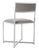 Metal Chrome Side Chair in Grey & Chrome - a Pair For Sale - Image 7 of 10