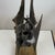 1970s Small Decorative Brutalist Sculpture on Brass Stand For Sale - Image 10 of 11
