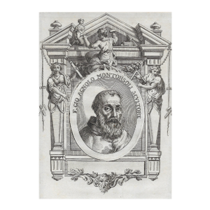 Antique Engraving of Sculptor Giovanni Angelo Montorsoli