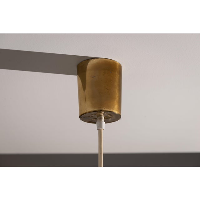 Hanging Lamp with Smoked Murano Glass and Opaline Inner Shade, 1960s For Sale - Image 13 of 14