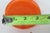 Orange Art Glass Vase Elongated Cylindrical Neck Mid Century Modern Style 4923b For Sale In Miami - Image 6 of 12