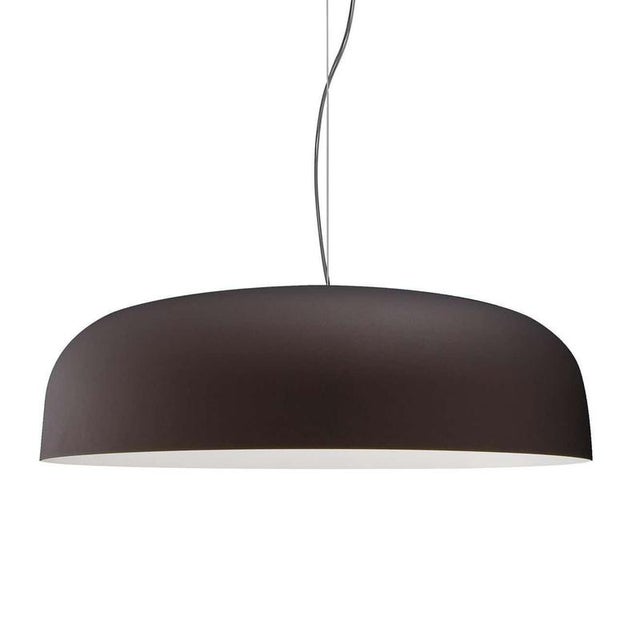 Suspension Lamp Canopy 422 Bronze and White by Francesco Rota for Oluce For Sale - Image 4 of 6