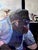 Gorilla Engineer fueling the Circus Train with Hummingbirds Unstretched heavy canvas Good studio condition; raw edges as...