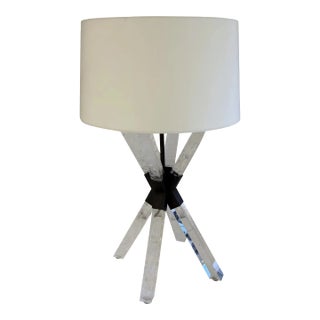 Contemporary Faux Quartz Table Lamp For Sale