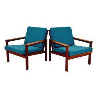 Mid-Century Modern Easy Lounge Chair by Illum Wikkelso for Niels Eilersen, 1960s For Sale