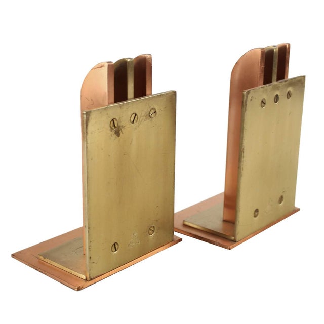 Modern Art Deco Bookends by Von Nessen for Chase, 1930s, Set of 2 For Sale - Image 3 of 10