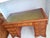 Antique Twin Pedestal Desk in Yew Wood with Leather Top, 1980s For Sale - Image 15 of 18
