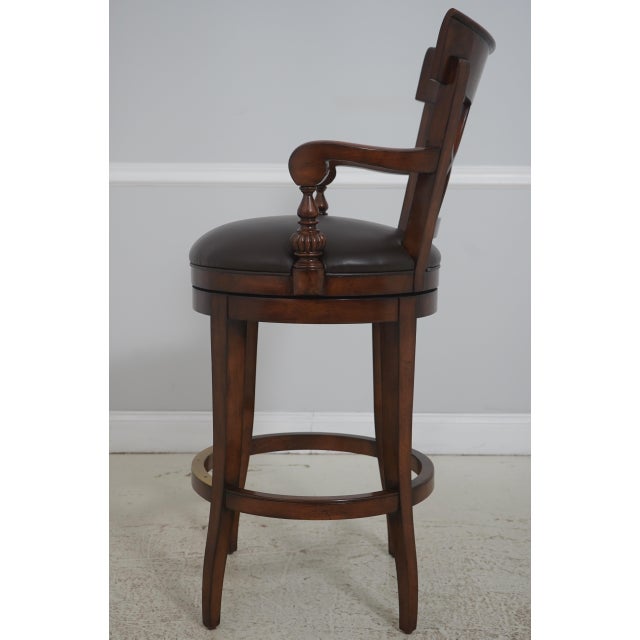 Italian Set of 4 Swivel Seat Italian Style Bar Counter Stools For Sale - Image 3 of 18