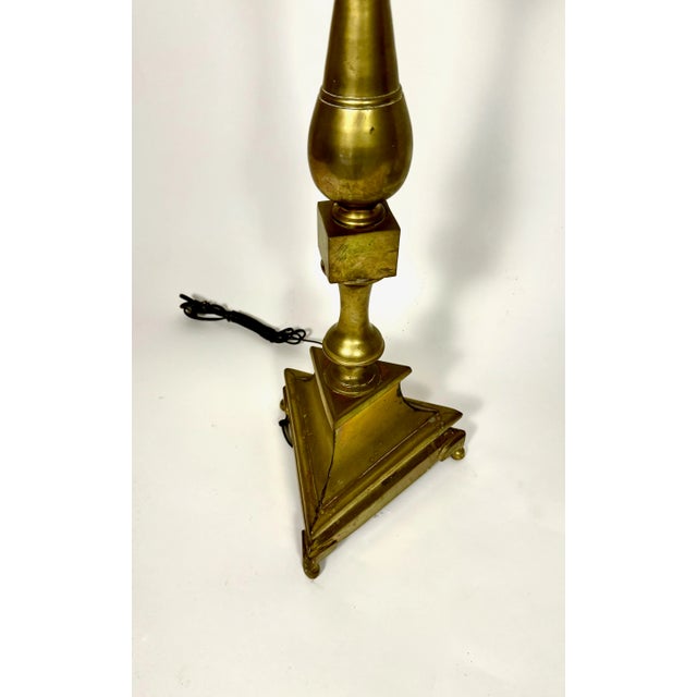 Pair 18th Century Bronze Altar Sticks as Floor Lamps For Sale - Image 10 of 10