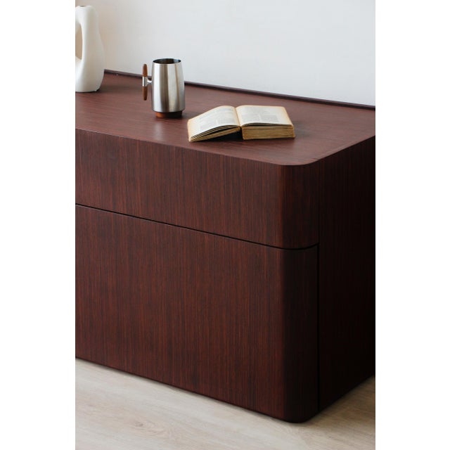 Vintage Italian Wenge Chest of Drawers, 1980s For Sale - Image 14 of 18