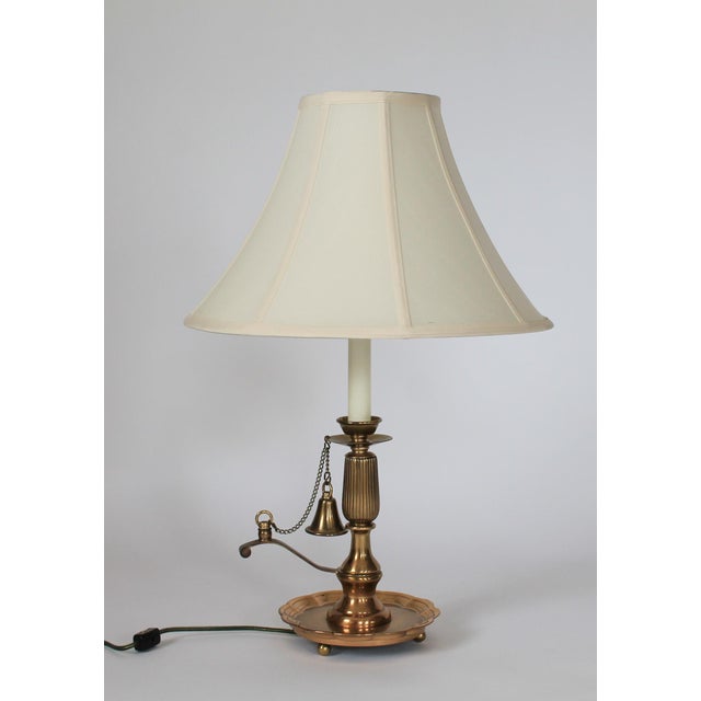 Farmhouse Vintage Frederick Cooper Brass Chamberstick Table Lamp W/ Snuffer For Sale - Image 3 of 13