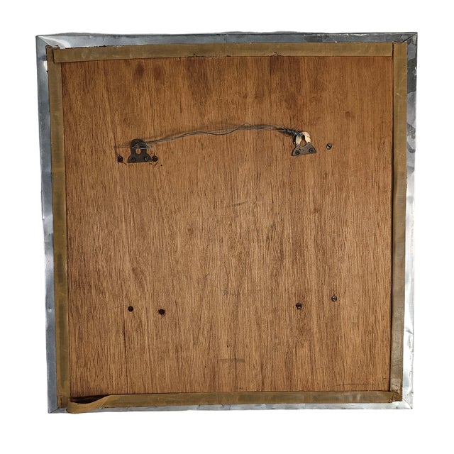 Wetoe Brutalist Relief Metal Wall Panel 20" For Sale - Image 11 of 12