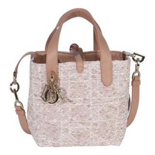 Rose Des Vents Tweed Small Toujours Vertical Tote For Sale