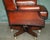 Chesterfield Wingback Swivel Office Chair in Hand-Dyed Leather from Harrods London, 1970s For Sale - Image 16 of 18