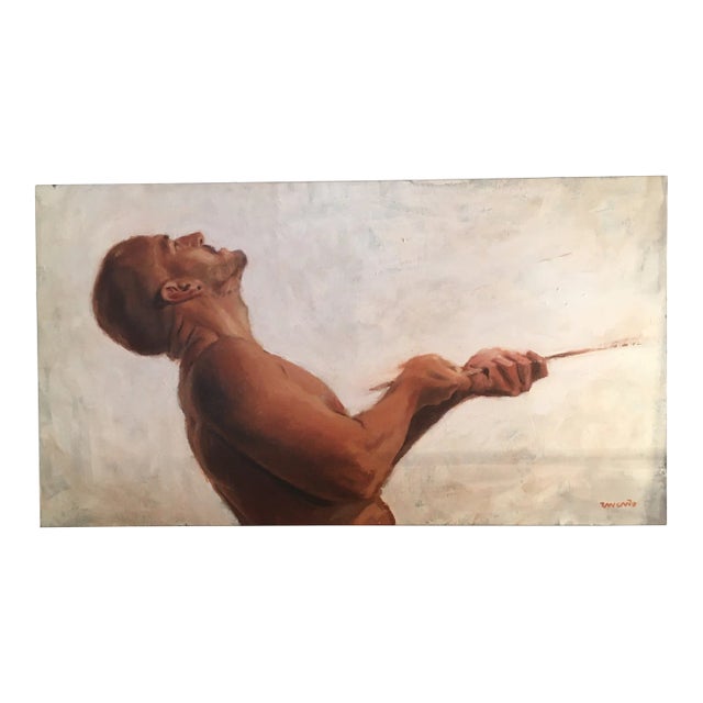 Carlos Rácano Painting Titled 'A Pinch' Signed For Sale