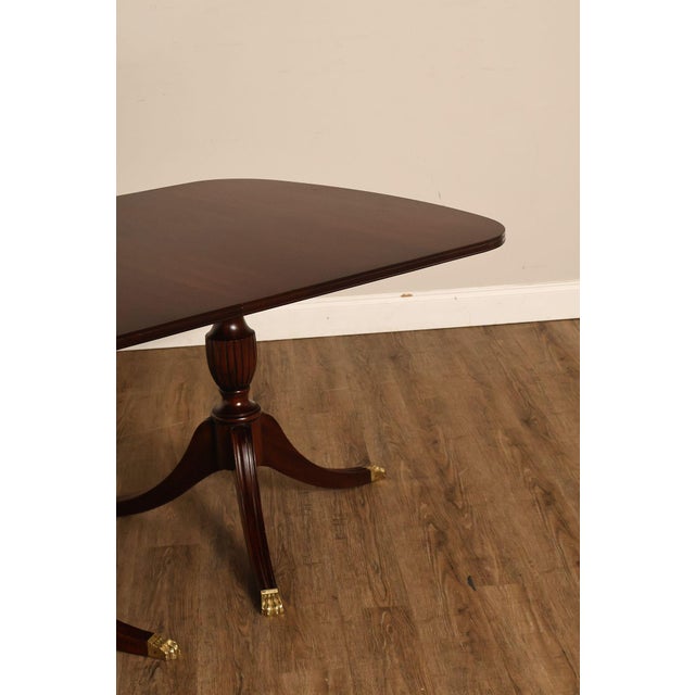 Henkel Harris Double Pedestal Mahogany Dining Table For Sale - Image 13 of 18