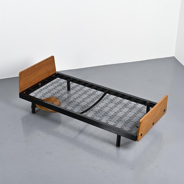 Scal Bed by Jean Prouvé for Steph Simon, 1960s For Sale - Image 9 of 18
