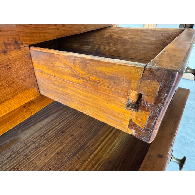 Antique French Louis XV-Style Inlaid Drop-Front Secretary Desk For Sale - Image 10 of 12