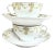 Ropes of Roses Teacups and Saucers- Set of Four For Sale