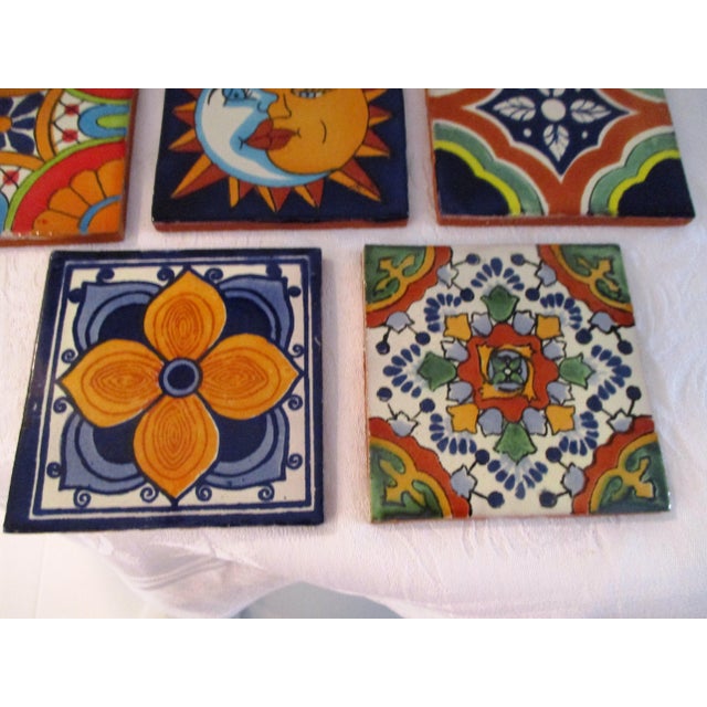 Mexican HandPainted Clay Tile Collection, Set of 8 Chairish