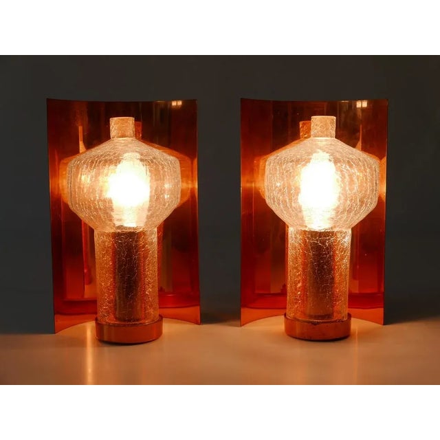 Set of two rare and elegant mid-century modern sconces. Designed & manufactured by kaiser leuchten, germany, 1960s....