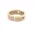 Contemporary Bvlgari Collapsible Gold Ring 18k Tri-Color 3-Row For Sale - Image 3 of 8