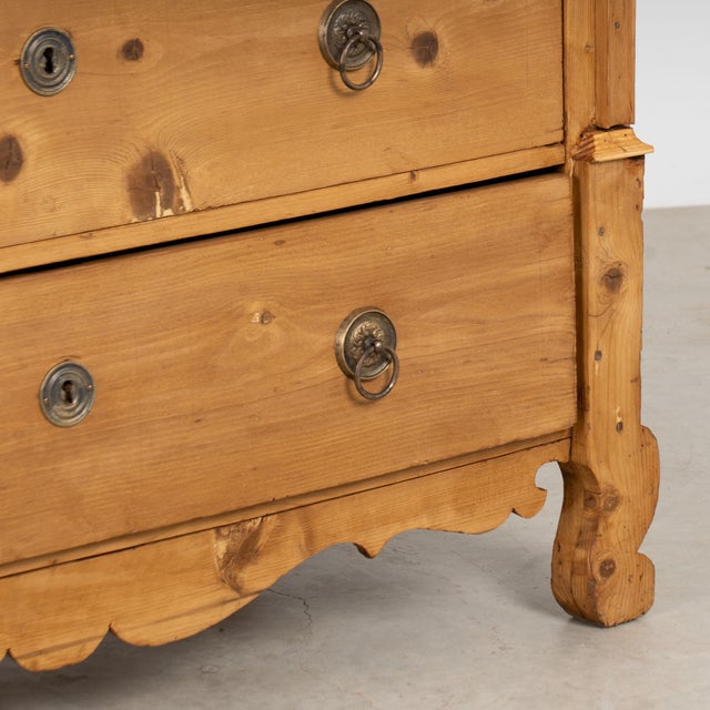 Late 19th Century Hungarian Large Pine Chest of Three Drawers For Sale - Image 16 of 17