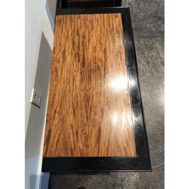 Wood Vintage Burlwood Chinoiserie Nightstands by Raymond Sobota for Century Furniture For Sale - Image 7 of 9