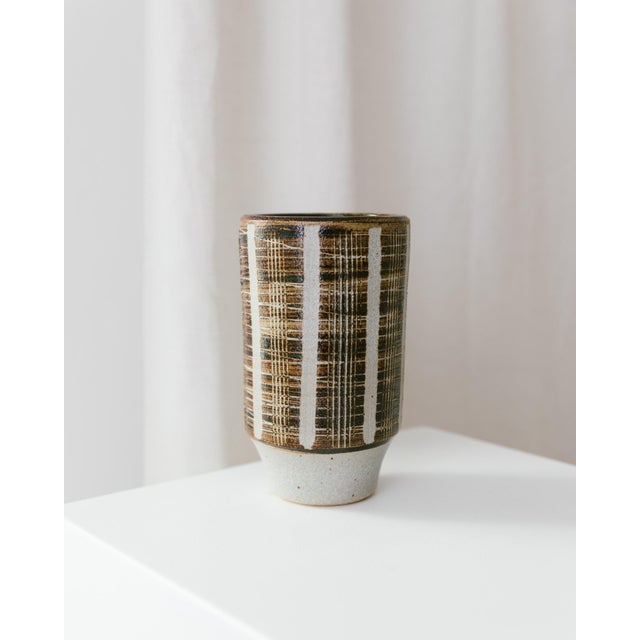 Vintage Studio Ceramic Vase, 1960s For Sale - Image 12 of 13