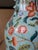 Large Hand-Painted Turquoise Porcelain Floor Vase, 23.5” For Sale - Image 4 of 9