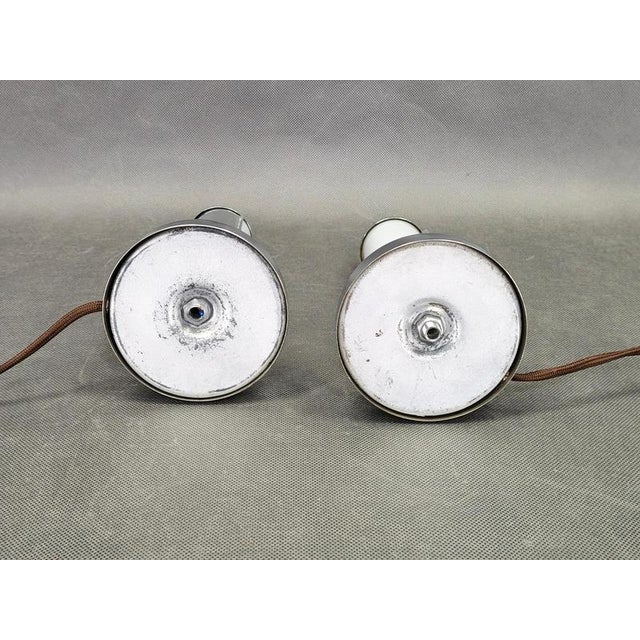1930s Art Deco Bedside Lamps, Czechoslovakia, 1930s, Set of 2 For Sale - Image 5 of 9