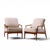 Mid-Century Modern Milo Baughman for Thayer Coggin Mid Century Walnut Lounge Chairs - Pair For Sale - Image 3 of 12