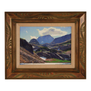 Impressionist Mountain Landscape Painting by Taylor Linde (Born 1970)s