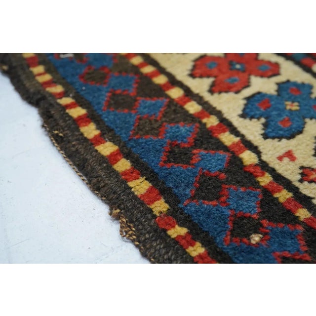 Antique Ganje Kazak Rug 3'11'' X 6'9'' For Sale - Image 4 of 9