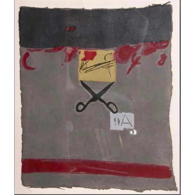Antoni Tàpies, Spanish Post Modern Abstract Aquatint Color Etching Antoni Tapies, 1979 For Sale - Image 9 of 9
