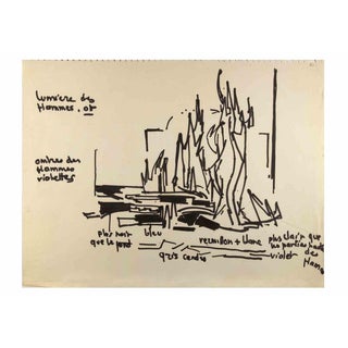 Reynold Arnould, Trust Light, Marker Drawing, 1970 For Sale