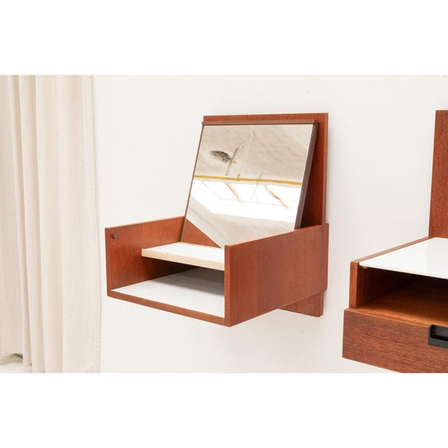 Gold Nightstands by Cees Braakman, Set of 2 For Sale - Image 8 of 18