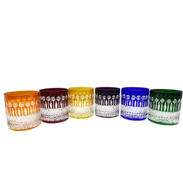 Roemer Diamond Glasses by Klein for Baccarat, Set of 6 For Sale - Image 5 of 5