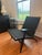Mid-Century Modern 1950s Authentic Hans J. Wegner Ch25 Lounge Chairs for Carl Hansen & Son - Black Oak/Black Paper Cord For Sale - Image 3 of 8